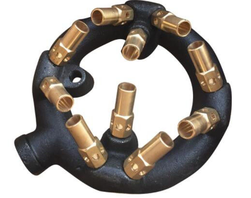 Cooking Stove Propane Gas Jet Burner Black Coating 10 Jet