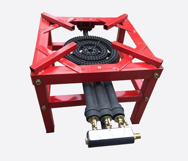 High Fire LPG Cast Iron Gas Burner Stove , Gas 3 Ring Burner Cast Iron