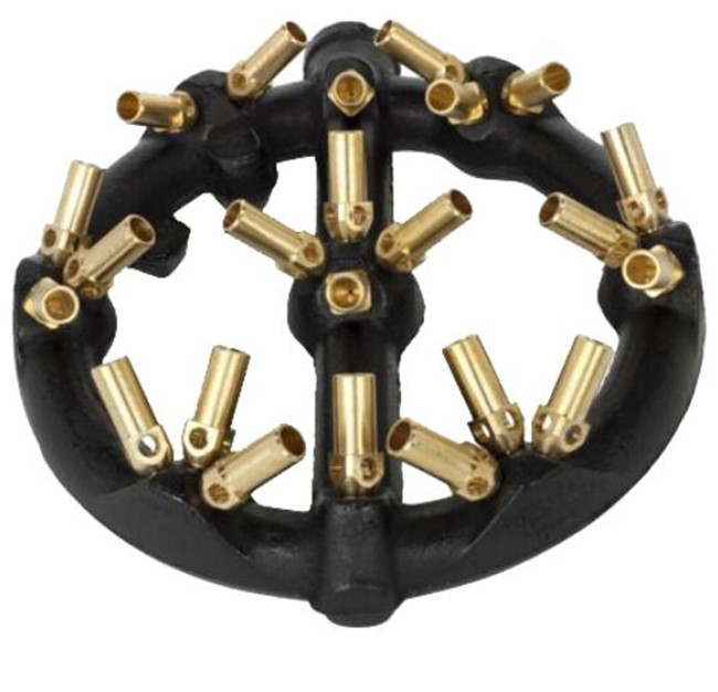 23 Tip Round Nozzle Jet Burner Heavy Duty Cast Iron CE Certification JB23