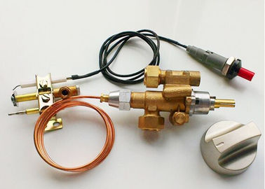 China Thermocouple Gas Safety Valve , Brass Gas Grill Safety Valve With Piezo / Battery supplier