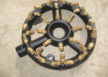 Cast Iron LPG / NG Gas Jet Burner Built - In With 32 Brass Nozzles 85 MJ / HR supplier