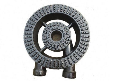 Commercial Cooking 2 Ring Gas Burner Cast Iron Black Painting Finished 3.5 KG supplier