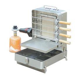 Mini Folding Stainless Shawarma Kebab Machine With Skewers And Rotary Motor supplier