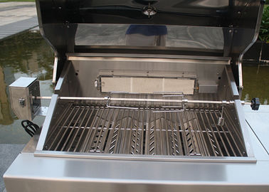 304 Stainless Steel 1.8 Rpm Barbecue 220V Rotisserie Kit 20 Kg Torsion supplier