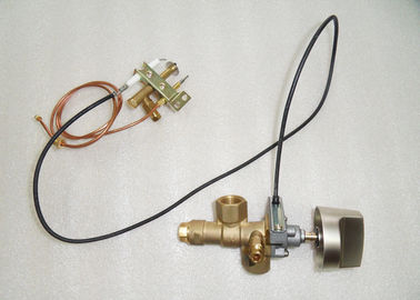 Brass Gas Safety Valve With Piezoelectric Igniter , SV32 Gas Stove Control Valve supplier