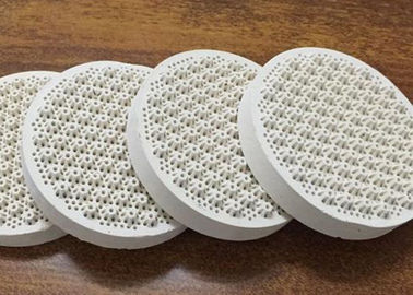 Cooking Gas Infrared Honeycomb Ceramic Plate , Round Shape Porous Industrial Heating Plate supplier