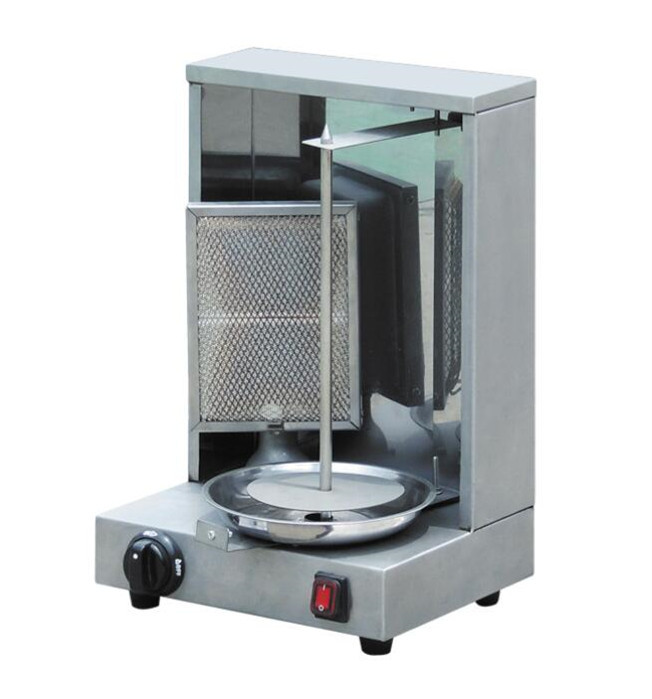 Mini Single Burner Doner Kebab Machine Maker With Rotating Rod For Barbecue